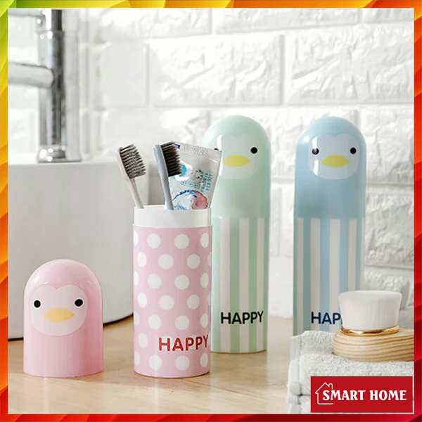 T3A2 Hộp đựng bàn chải đánh răng khi đi du lịch thiết kế phong cách hoạt hình tiện dụng