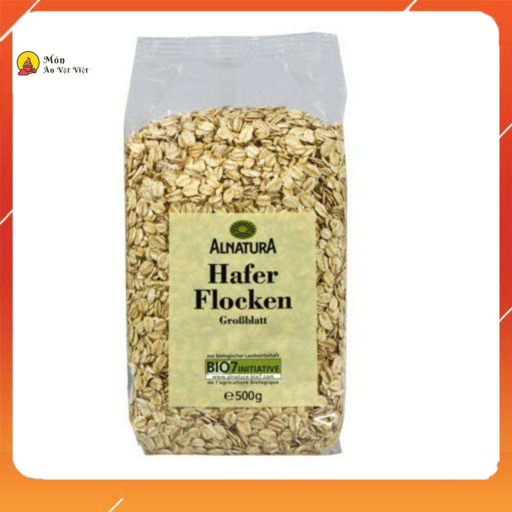 Yến mạch tươi nguyên chất Hafer Flocken 500gr của Đức