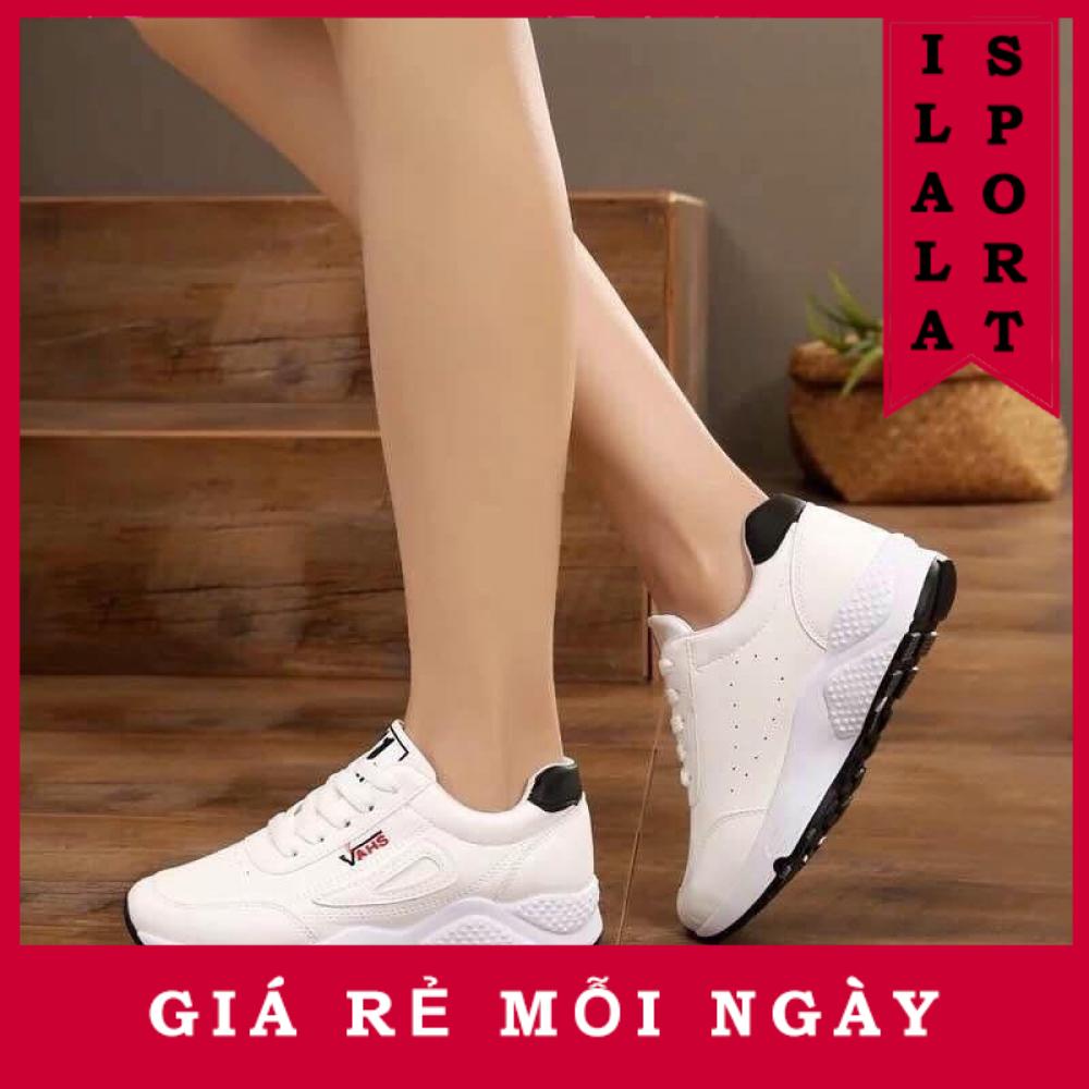 Giày thể thao nữ - chữ vah - trắng full