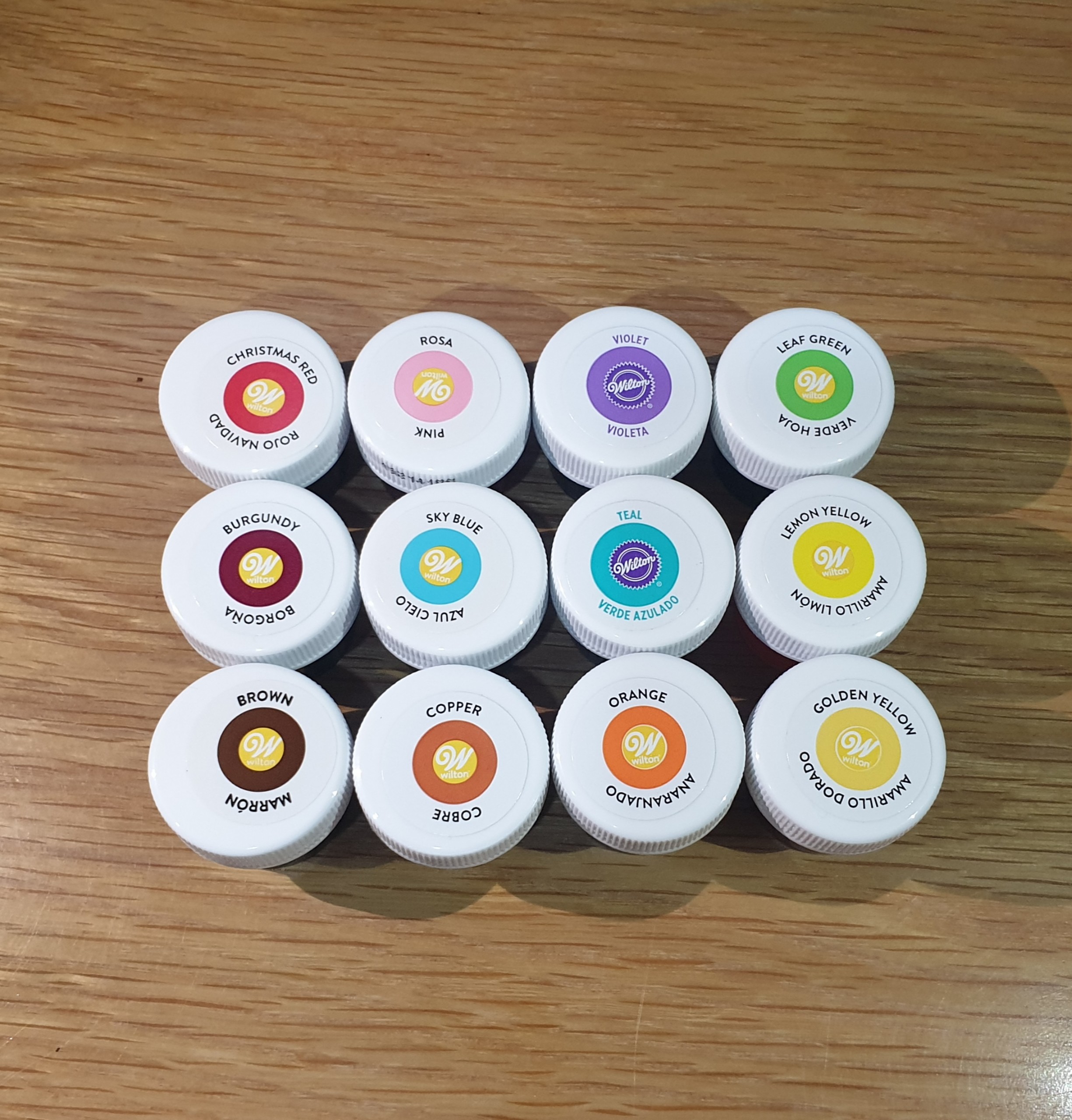 Wilton bộ 12 màu thực phẩm - 0.5oz