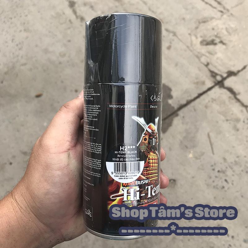 Samurai H2 - Sơn xịt chịu nhiệt dùng để sơn pô xe máy, ô tô