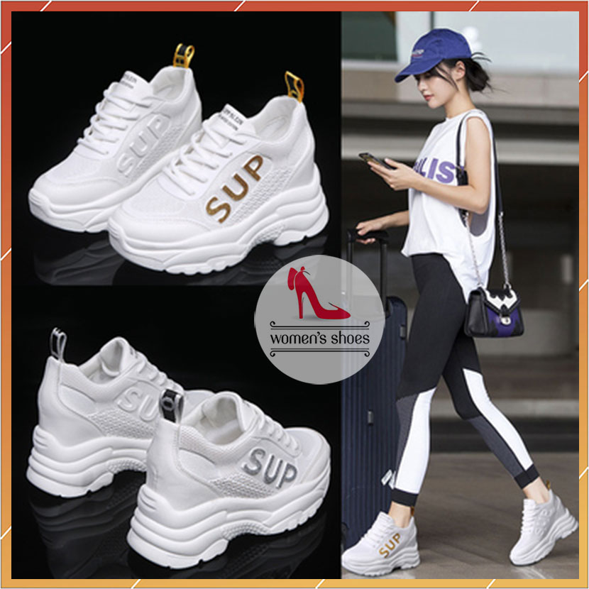 Giày thể thao nữ độn đế thông hơi... sup ...cao cấp hót trends