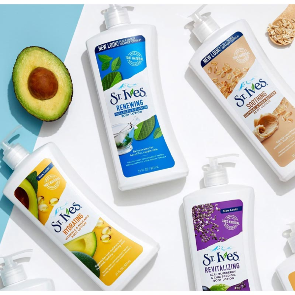 Sữa dưỡng thể st.ives 621ml vitamin e i lúa mạch i collagen nhập khẩu mỹ