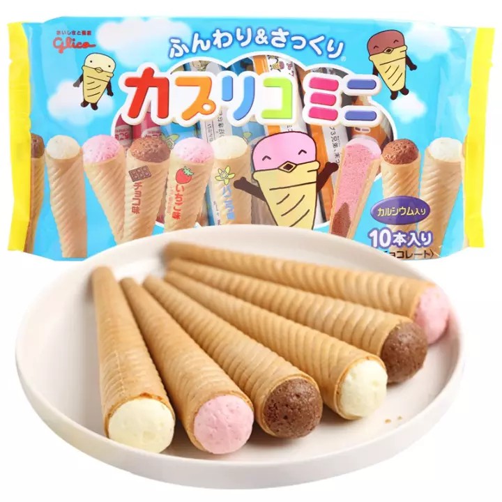 Bánh Ốc Quế Bourbon Glico Caplico Nhật Bản 87g