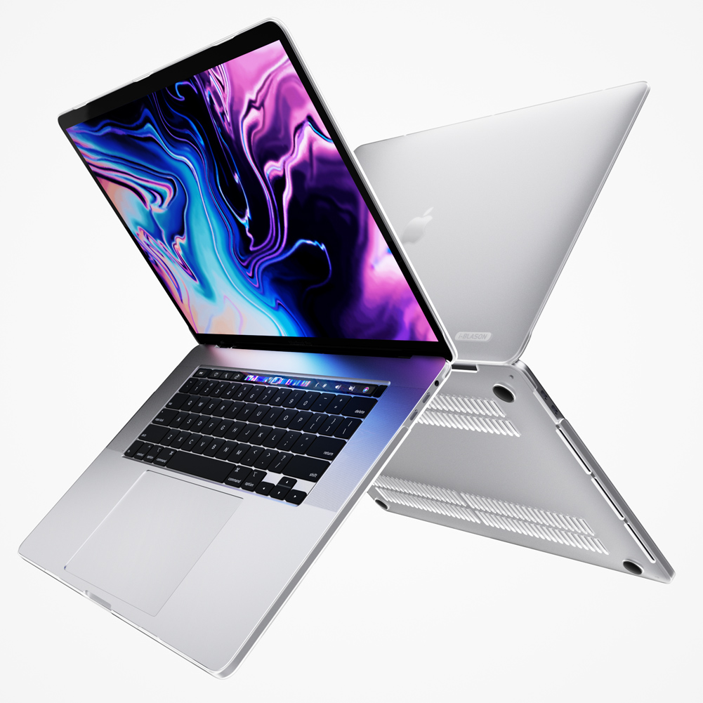 Ốp lưng i-blason cho macbook pro mới 16 inch 2019 vỏ cứng trong suốt siêu mỏng bảo vệ trong suốt cho macbook pro 16 với thanh cảm ứng và touch id