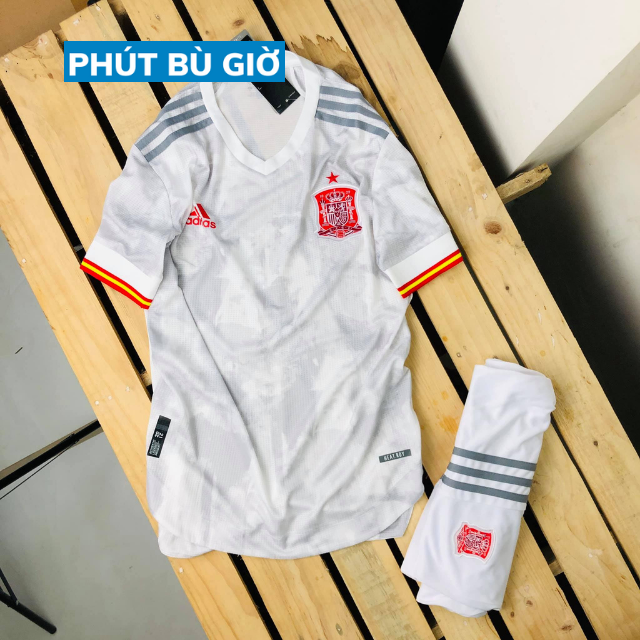 [GIÁ TỐT] Bộ Quần Áo Bóng Đá TUYỂN TÂY BAN NHA Chất POLYESTER Chuẩn Thi Đấu Phút Bù Giờ Sports
