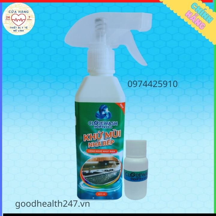 Chai Xịt Khử Mùi Nhà Bếp Công Nghệ Nhật Bản Clodewash