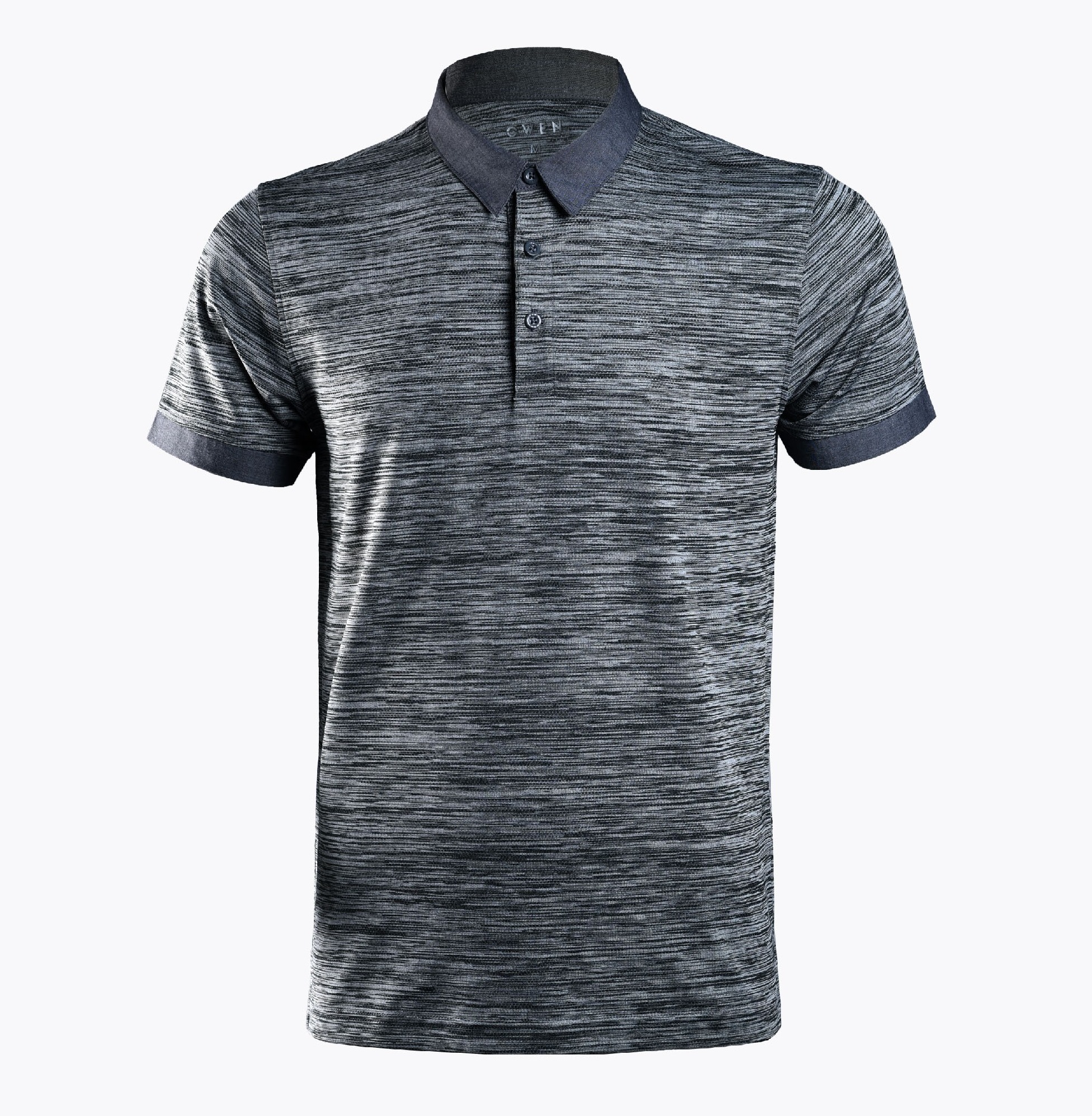 OWEN - Áo Polo nam ngắn tay Owen màu xám nhạt PAT 90015 - Áo thun có cổ nam