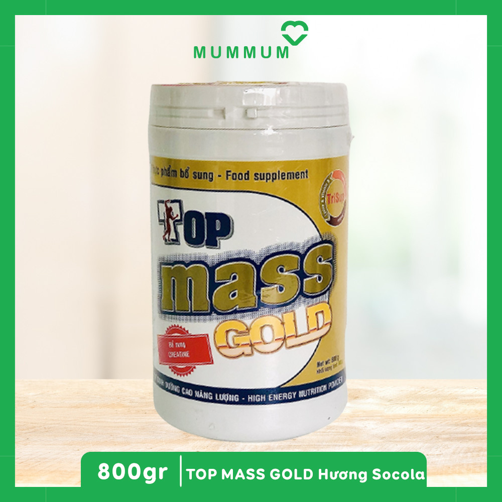 Sữa bột Top Mass Gold 800g tăng cân - Chocolate