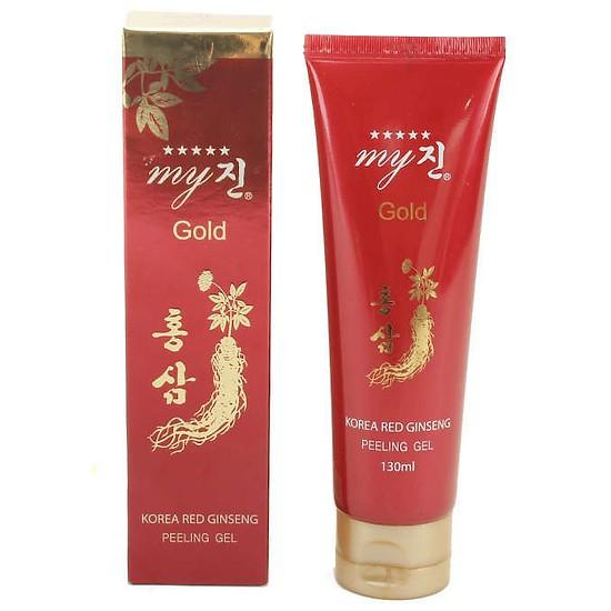 Tẩy da chết sâm đỏ My Gold Korean Red Ginseng Peeling Gel 120ml