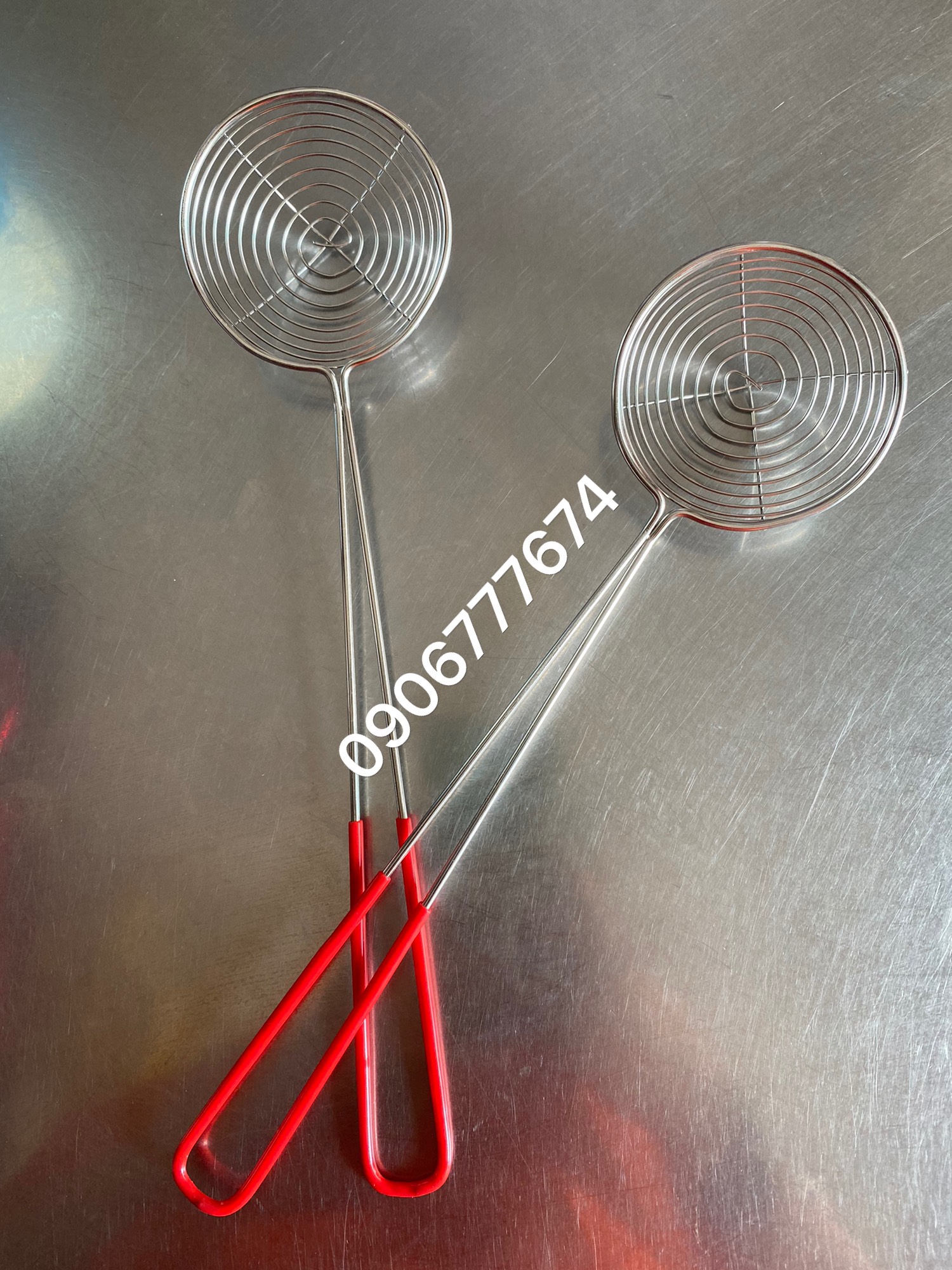 Vợt Inox cán đỏ