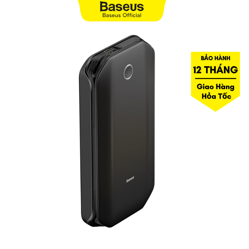 Kích bình ô tô Super Energy Car Jump Starter(8000mAh,5V/2.4A)Black| Baseus Official bảo hành chính hãng 12 tháng