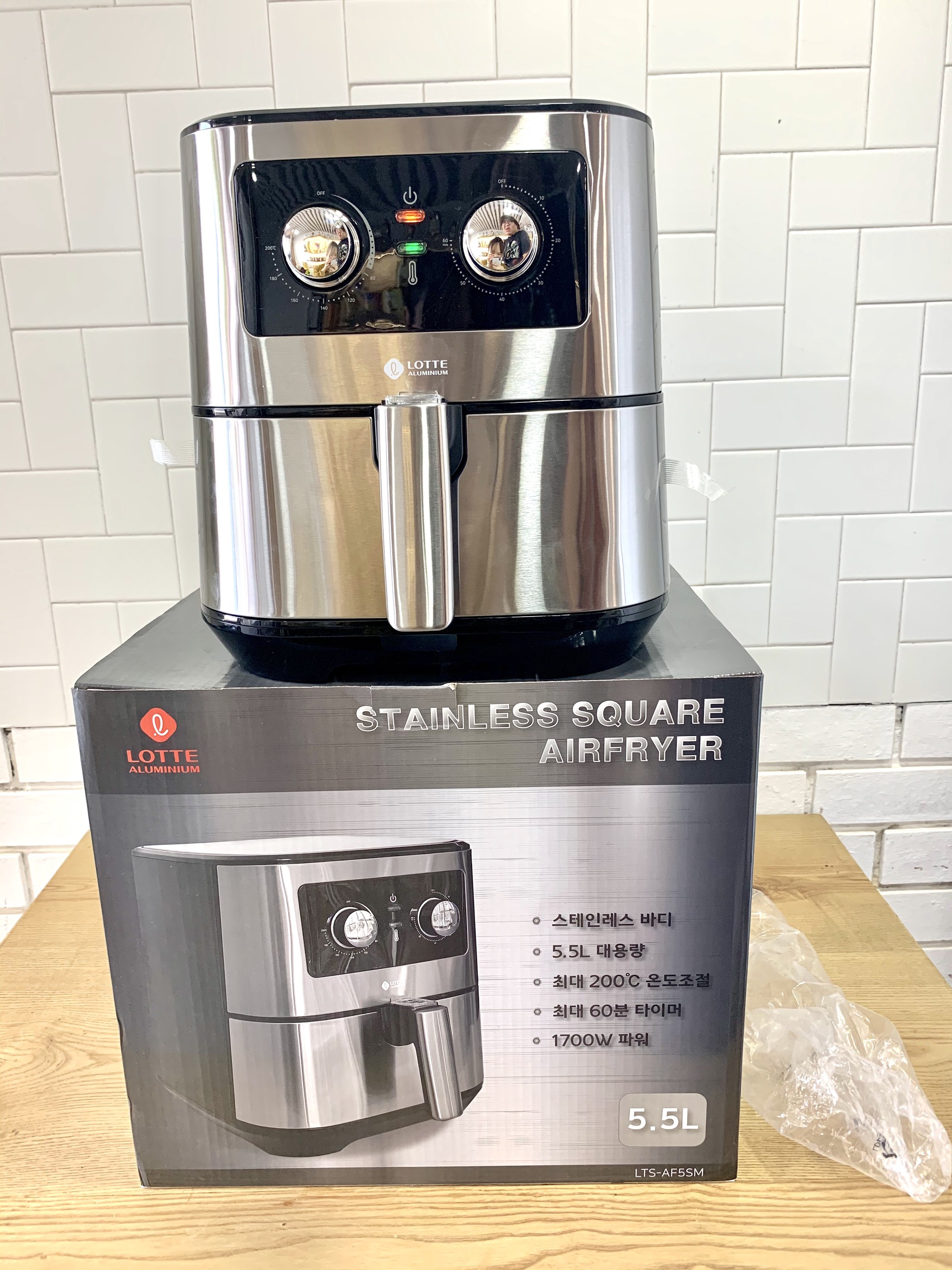 [HCM]Nồi Chiên Không Dầu Lotte 5.5 Lít Bảo Hành 12 Tháng