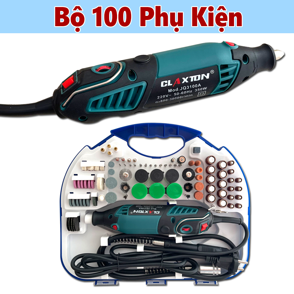 Bộ máy khoan mài cắt mini cầm tay đa năng 100 phụ kiện claxton 350w - khoan mini, bộ máy khoan đa năng, khoan điện cầm tay mini, bộ máy khoan, mài cắt mytool