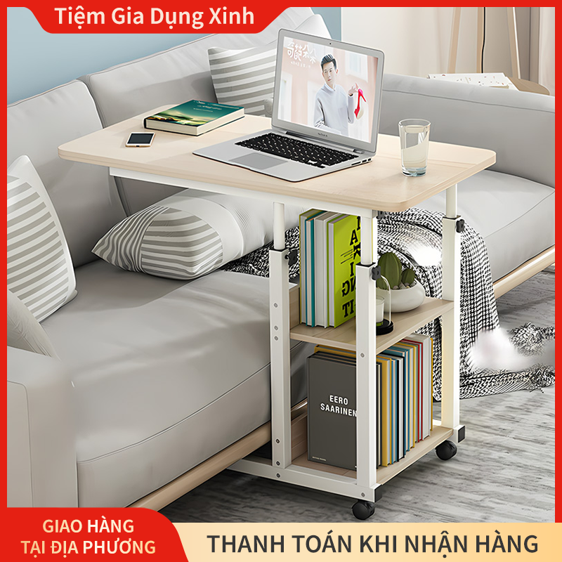 Bàn Học, Bàn Làm Việc Nâng Hạ Thông Minh, Đa Năng Mặt Gỗ MDF Chân Khung Sơn Tĩnh Điện Cao Cấp