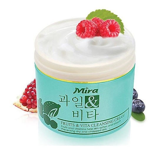 Kem Massage Tẩy Trang Xanh Mira Fruit & Vita Cleansing Cream 300ml