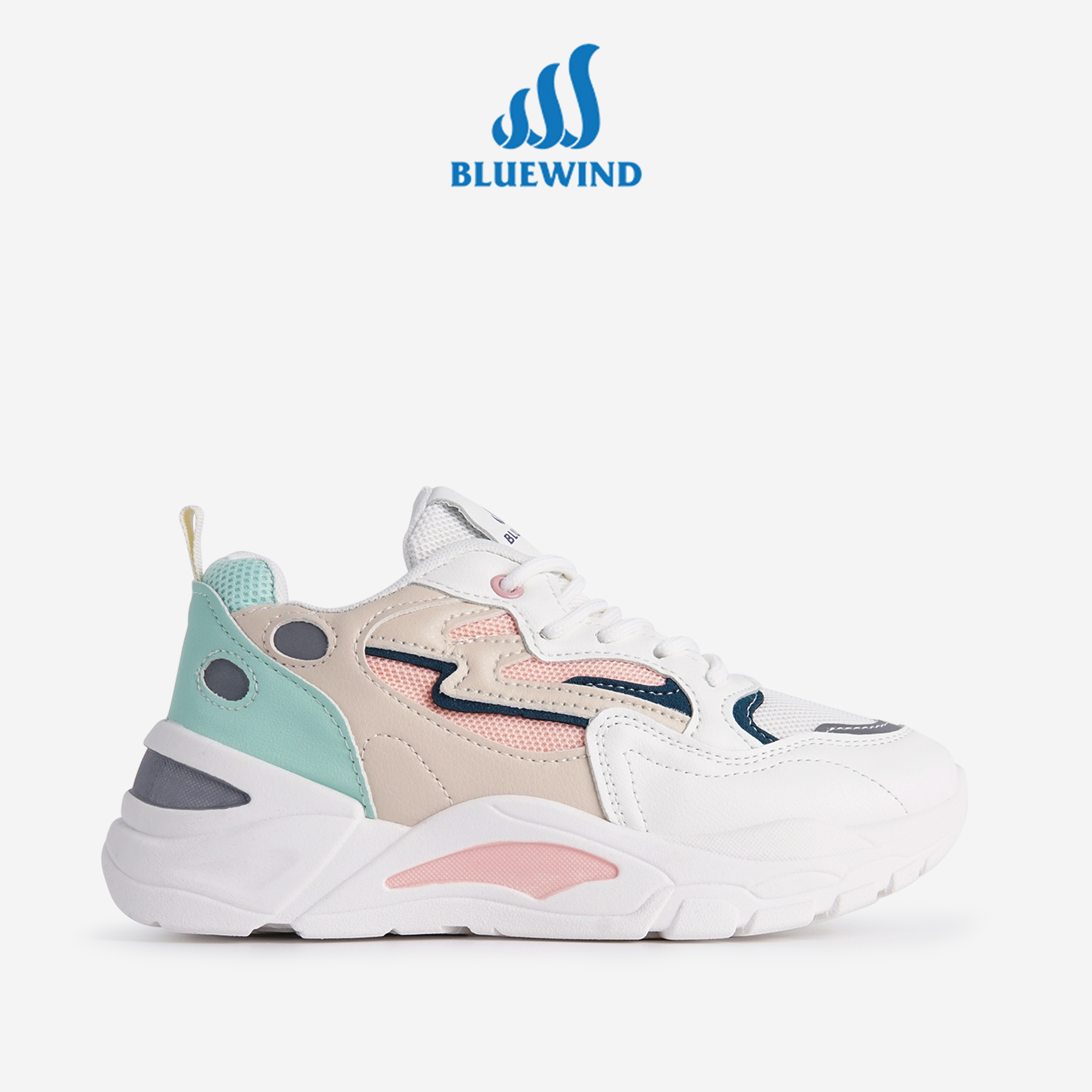 Giày Thể Thao Nữ Phản Quang 68750 Độn Đế, Lót Giày Thoáng Khí