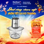Máy Xay Thịt BlueStone CHB-5145 (2 lít) - 350W - 2 tốc độ xay - Chất liệu cối thủy tinh cao cấp - Lưỡi dao kép bằng thép không gỉ - Bảo hành 2 năm - Hàng chính hãng