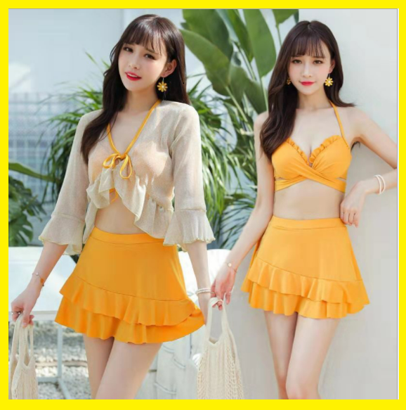 Bikini liền thân quyến rũ, Áo tắm liền mảnh kèm áo ren mẫu mới 2021