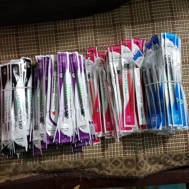 100 Chiếc Ruột Bút Nước Ngòi Bút nước loại nhỏ- to đủ màu xanh đen đỏ tím