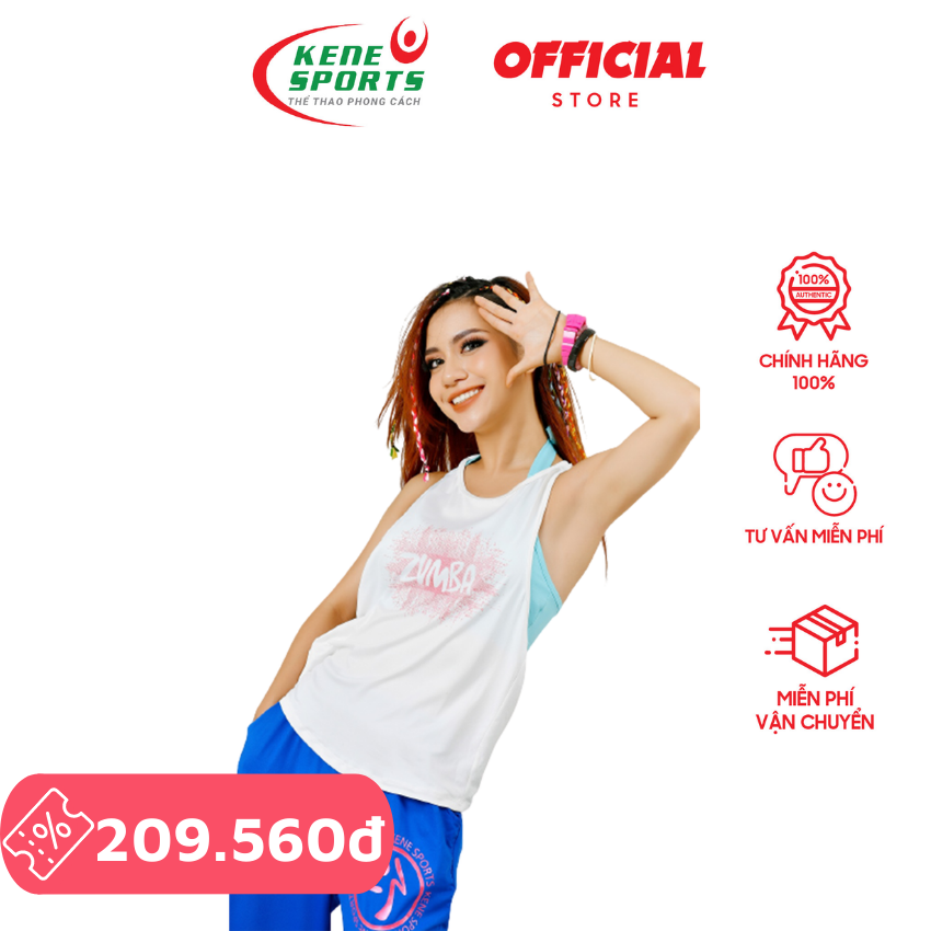Tanktop tập Zumba KENE Sports – chất liệu Spandex co giãn cao cấp thấm hút khô thoáng A40024