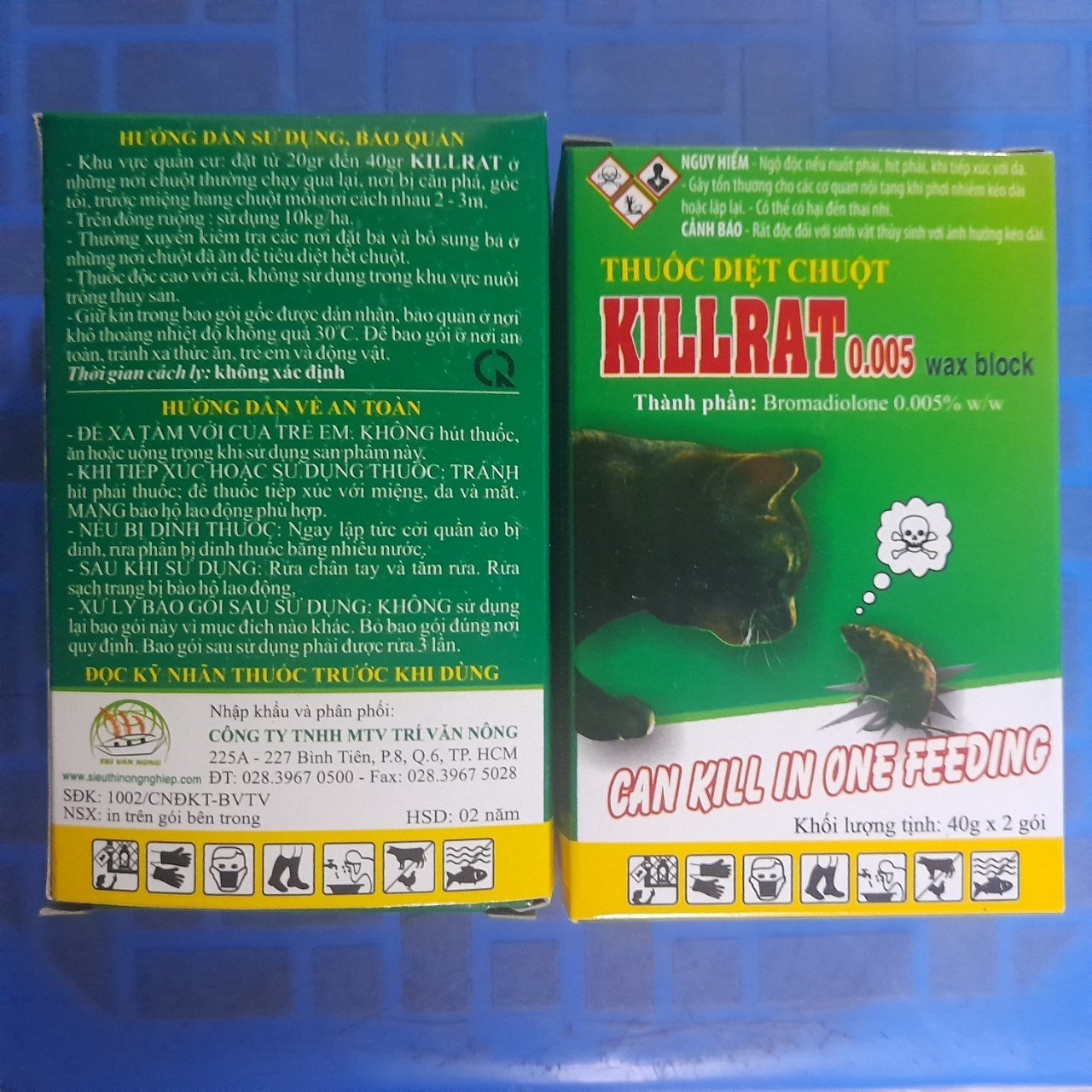 Thuoc chuot - Thuoc diet chuot - Thuốc Diệt Chuột KILLRAT, hiệu quả nhanh chóng