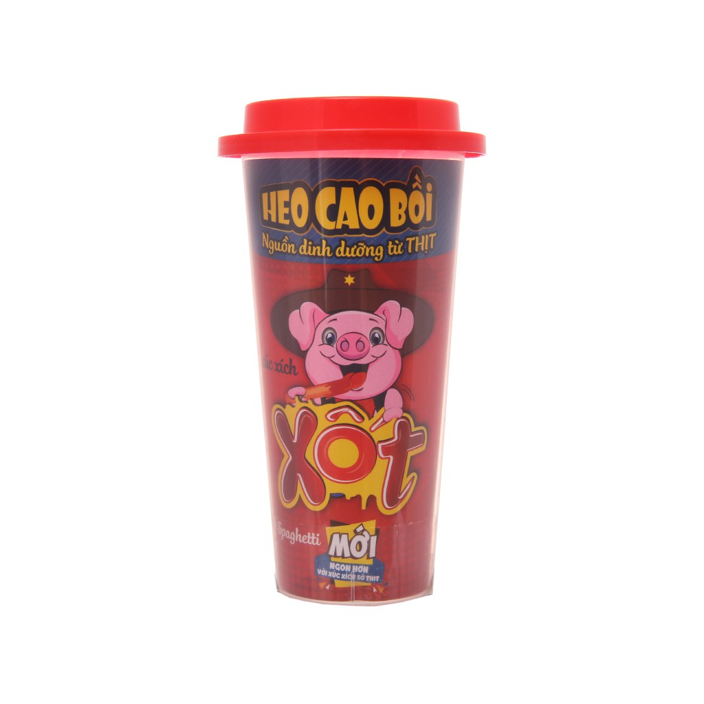 6 hũ xúc xích tiệt trùng heo cao bồi xốt spaghetti