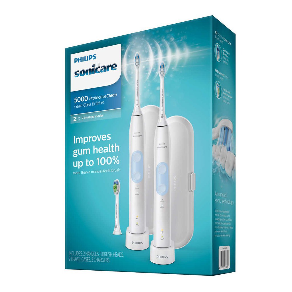 Set đôi bàn chải Philips sonicare 5000