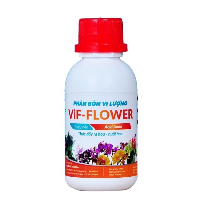 Acid amin minro (vif-flower) - 100ml (thúc đẩy ra hoa, nuôi hoa - ra trái, nuôi trái)
