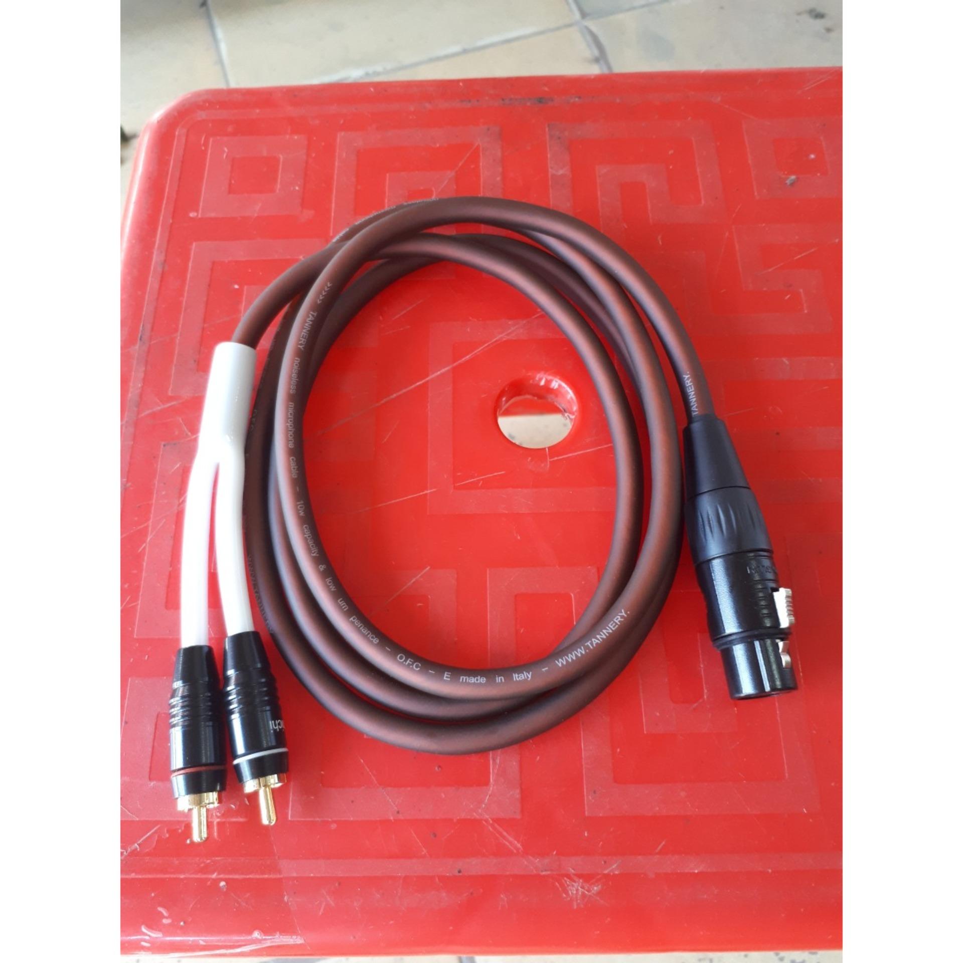 Dây canon Cái ra 2 bông sen 5m loại tốt ( vang xuống sub)