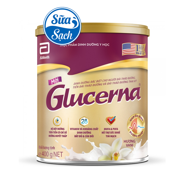 Sữa bột Glucerna Hương Vani 400gr