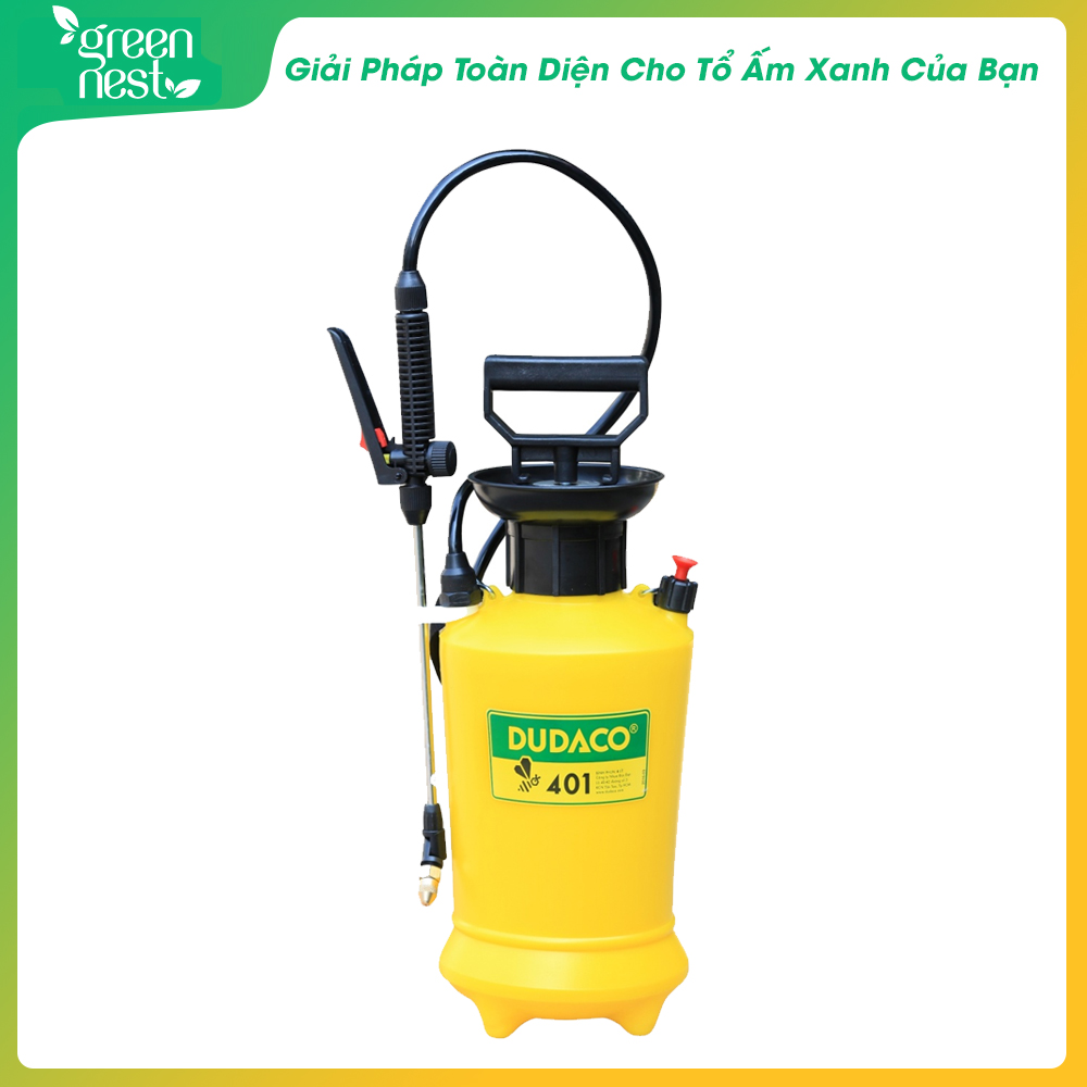 Bình xịt dudaco 401 4 lít phun sương tưới nưới - tiện, gọn, bền, nhẹ, thích hợp làm vườn, tưới cây, phun thuốc