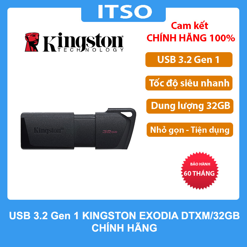 USB Kingston 32GB DataTraveler Exodia M chính hãng