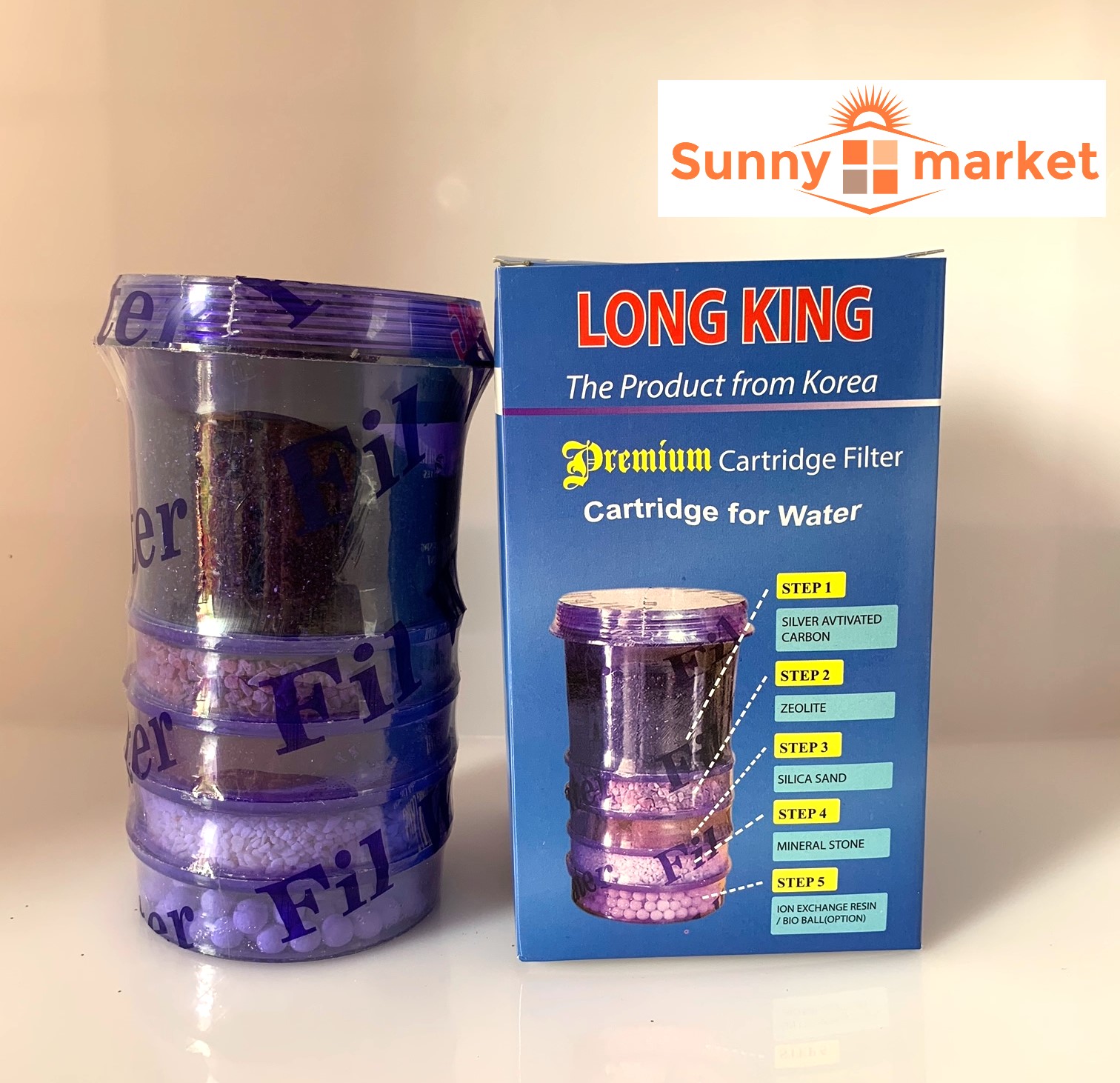 Lõi lọc nước 5 tầng Long King lõi than cho bình lọc nước