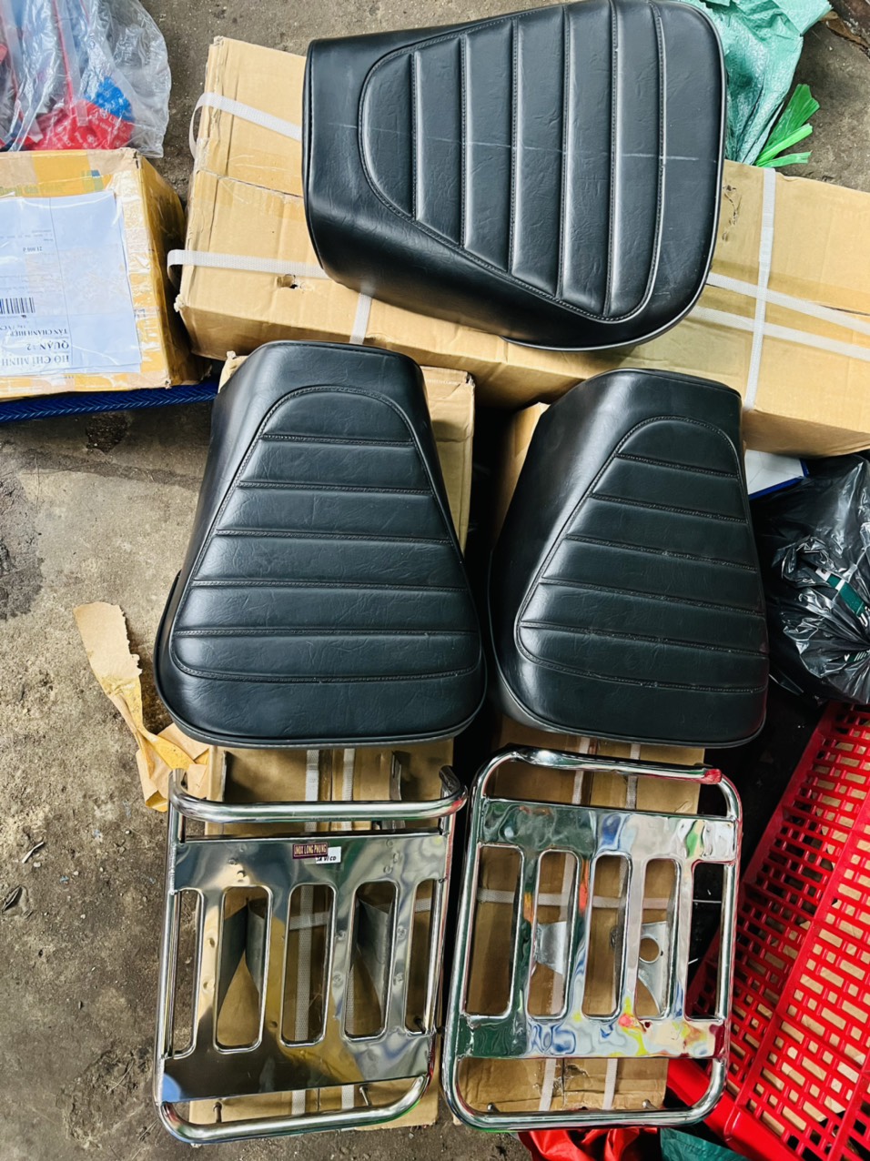 Yên cd50, cd90, đế sắt da ép múi form chuẩn, hàng gia công. dành cho mọi dòng xe 67 - 68 - cd - cl