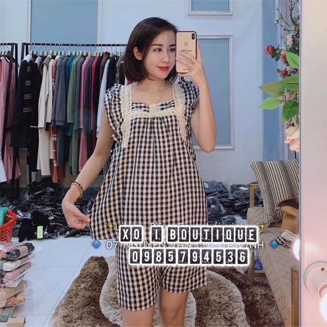 Bộ thô bầu cổ ren điệu.