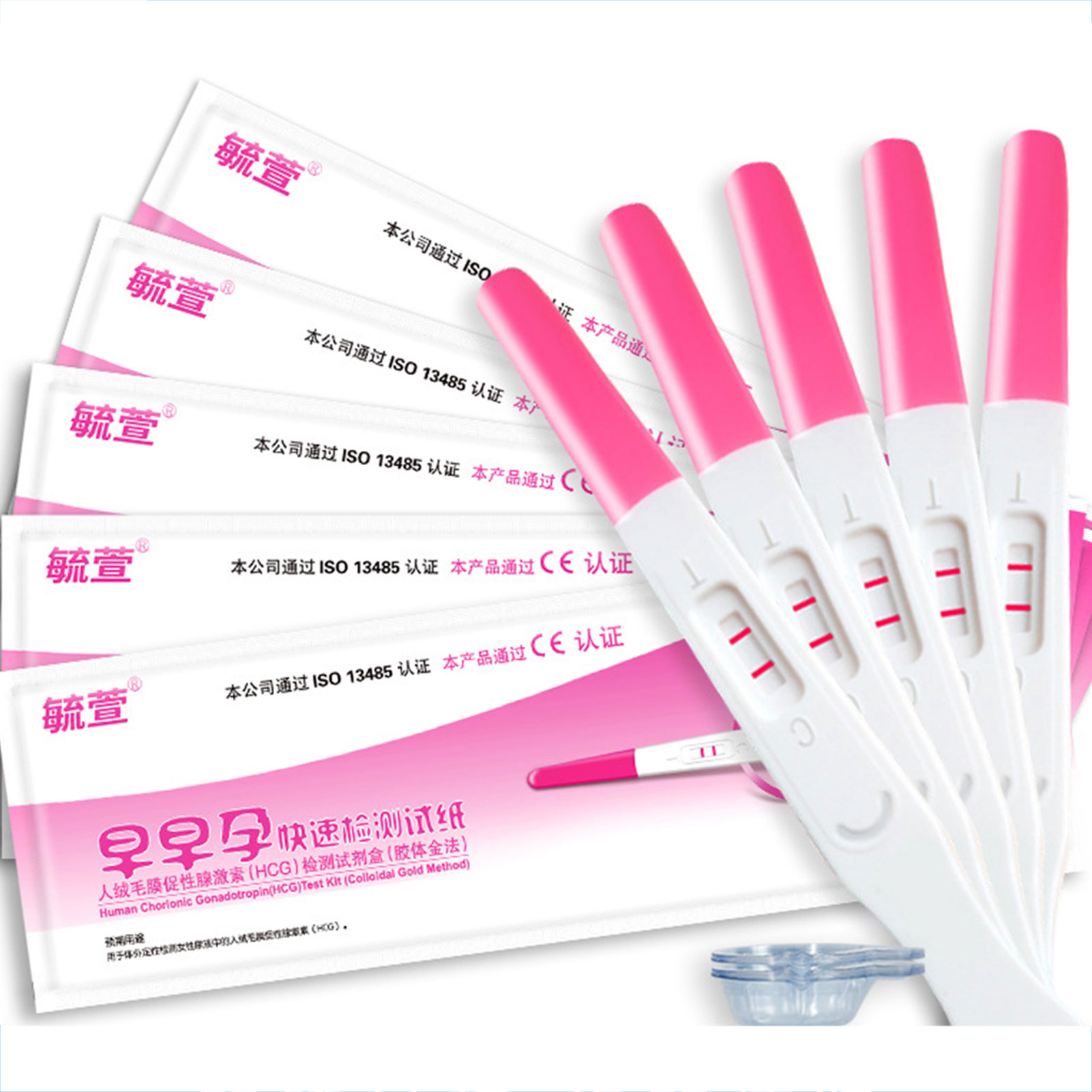 10pcs HCG kiểm tra bút đầu mang thai kiểm tra Strips cho phụ nữ hộ gia
