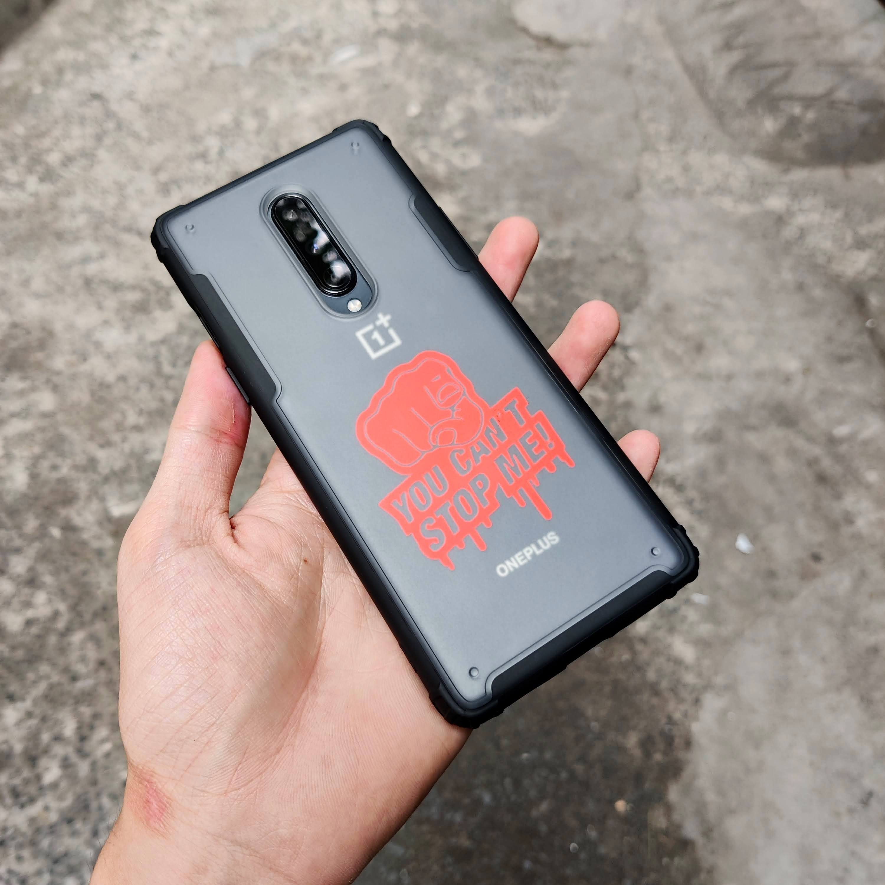 Ốp lưng OnePlus 8 nhám viền màu Ver 2
