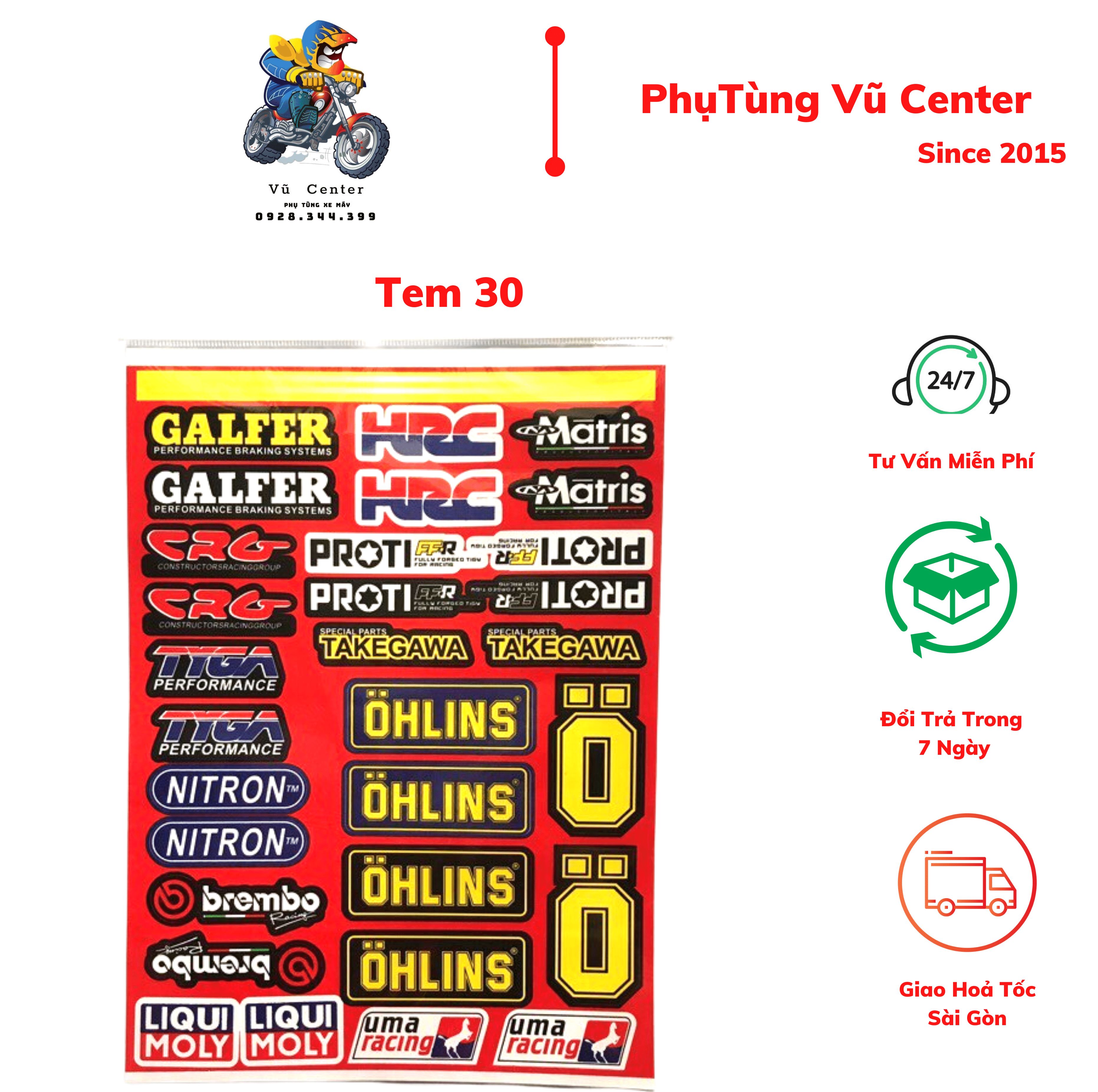 [HCM] Bộ 32 tem mạ crom LOGO 7 màu mẫu Racing 8 thiết kế đẹp mắt, phong cách mạnh mẽ cá tính