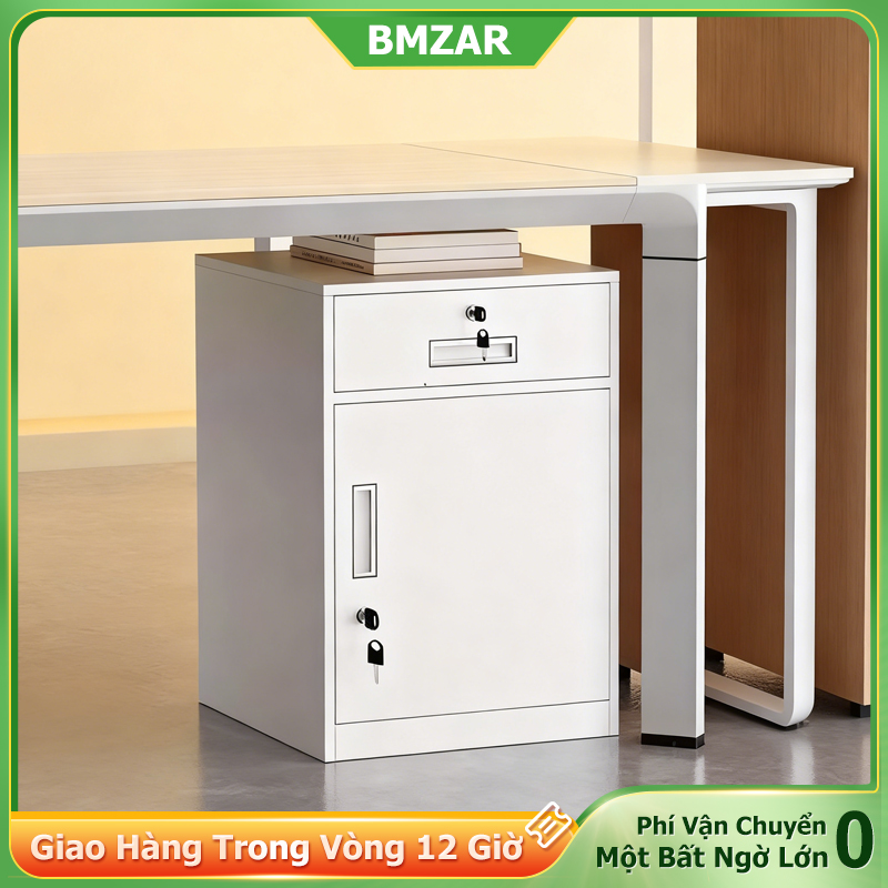 BMZAR Tủ đựng kéo bằng thép Tủ Đựng Hồ Sơ Tủ Văn Phòng tủ kim loại thấp- Tủ có khóa và ngăn kéo tiện lợi phù hợp cho Văn Phòng