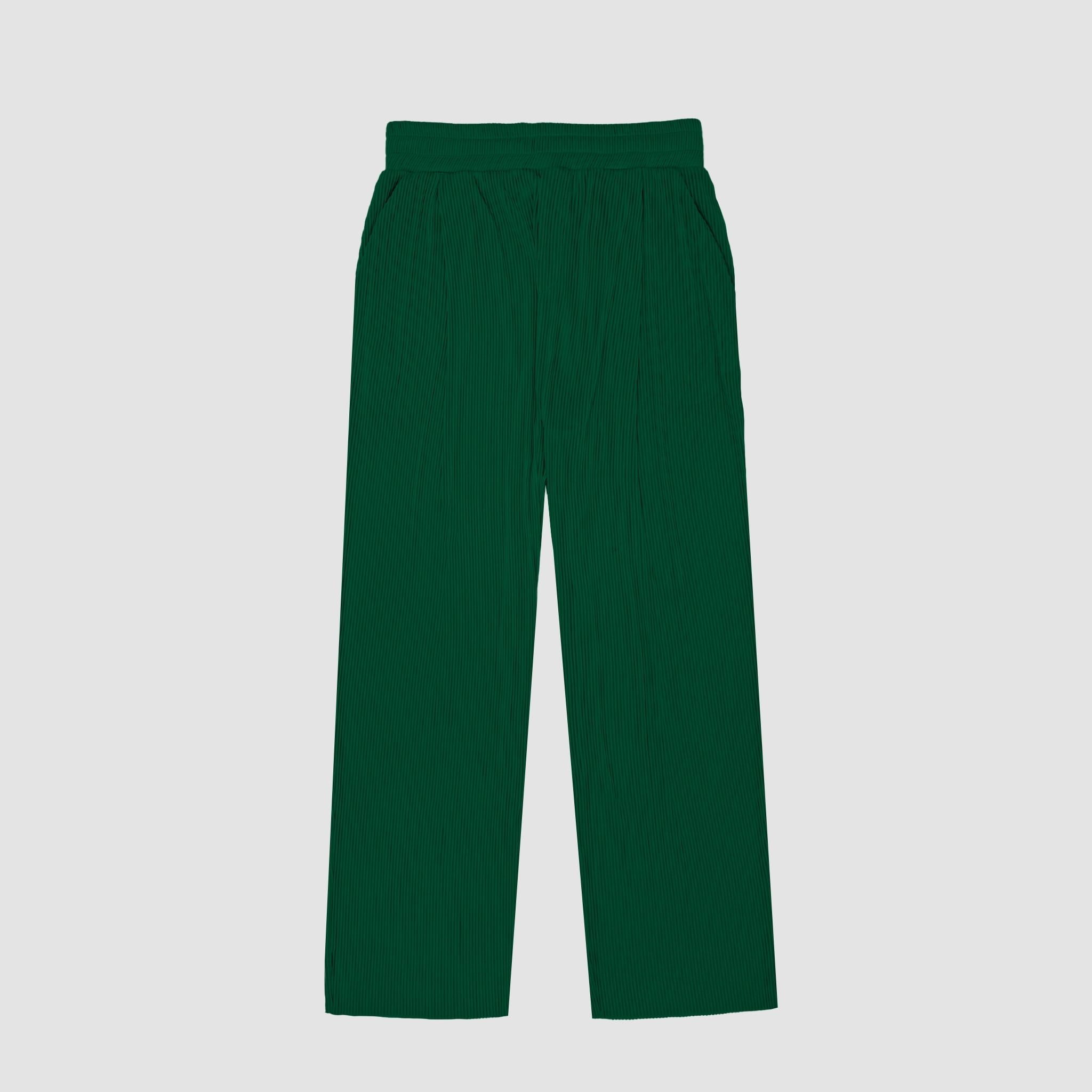Quần dài ống suông hiệu ứng xếp ly 5 màu 21ST URBAN Comfy Pleated