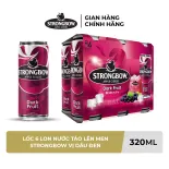 Lốc 6 lon nước táo lên men Strongbow Vị Dâu đen 320ml/lon