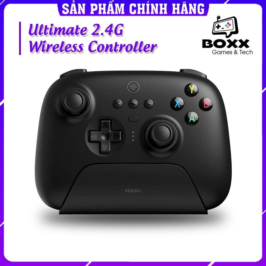 Tay cầm 8BitDo Ultimate 2.4G Wireless Controller kèm Dock Sạc cho Laptop, PC, Điện thoại Android