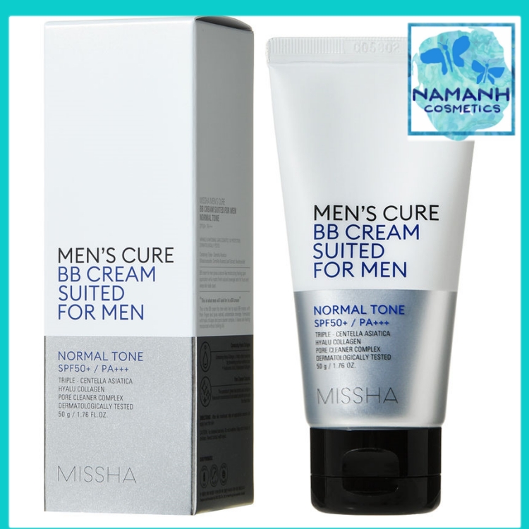 Kem Nền Cho Nam Chống Nắng Dưỡng Da MISSHA MEN'S CURE BB CREAM SUITED FOR MEN SPF50+ PA+++ 50g