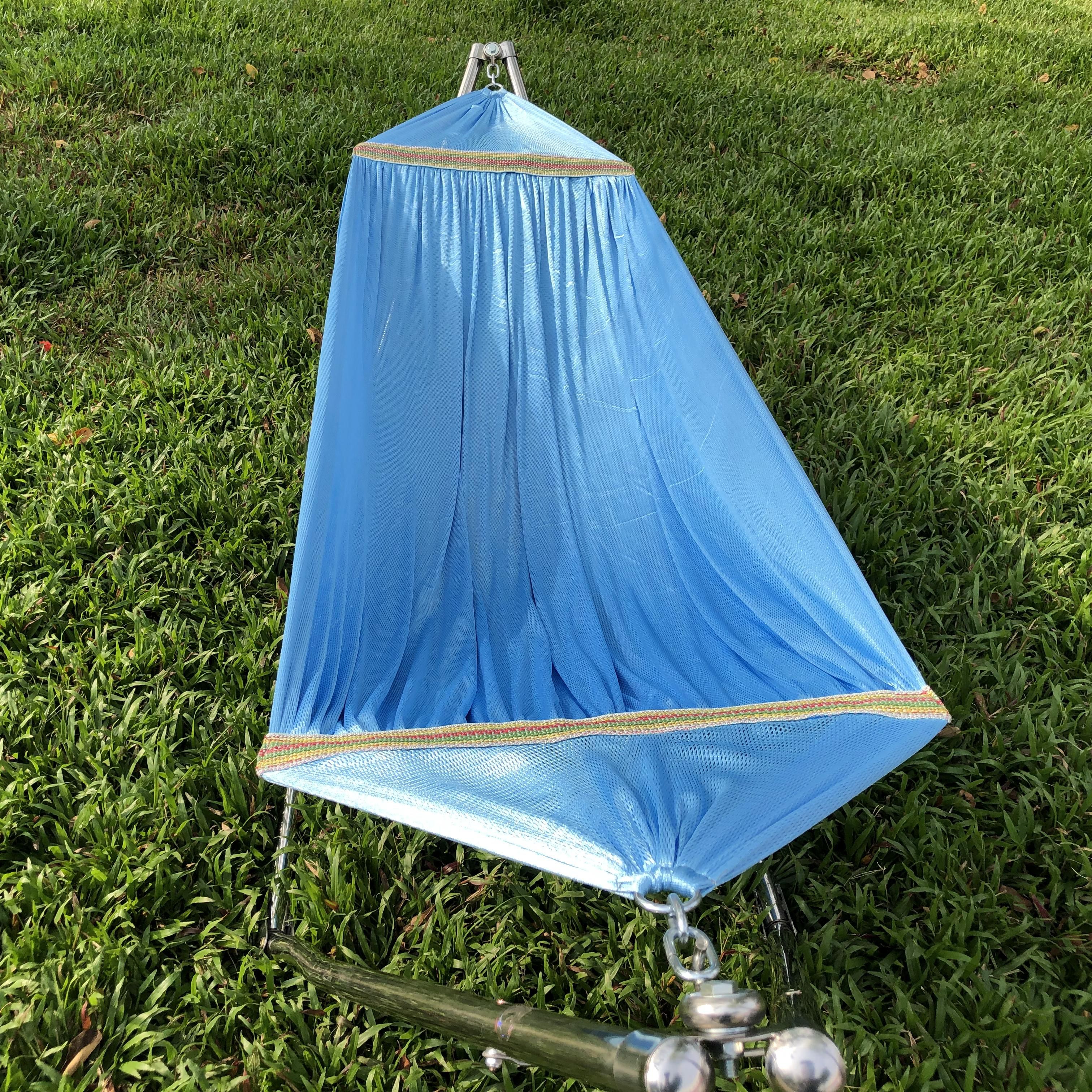 Võng lưới 2 lớp size đại 230 x160 cm- cán thép dài 58cm - nặng 1kg8 _ không có khung võng