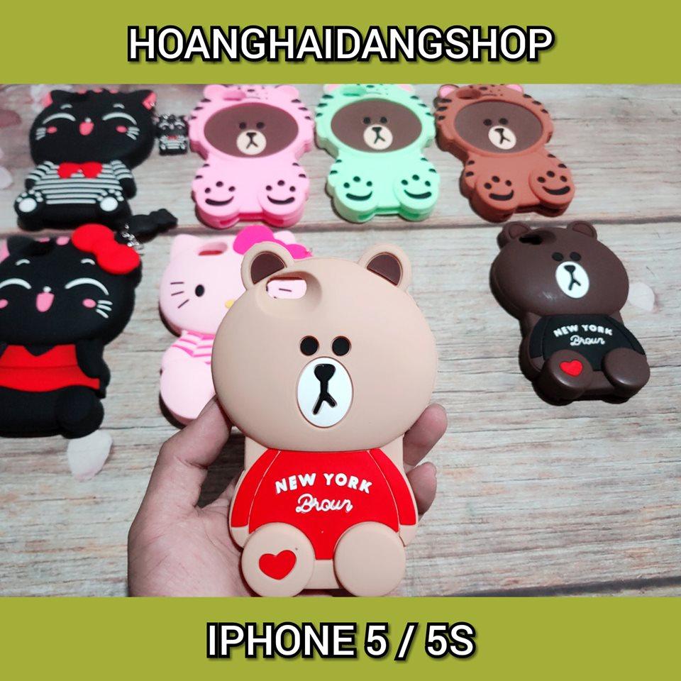 ỐP LƯNG IPHONE 5 DẺO HÌNH THÚ SOẠN HÌNH NGẪU NHIÊN