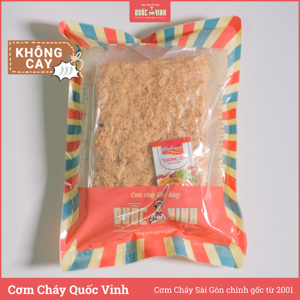 Combo 4 gói cơm cháy chà bông không cay loại 250g/gói