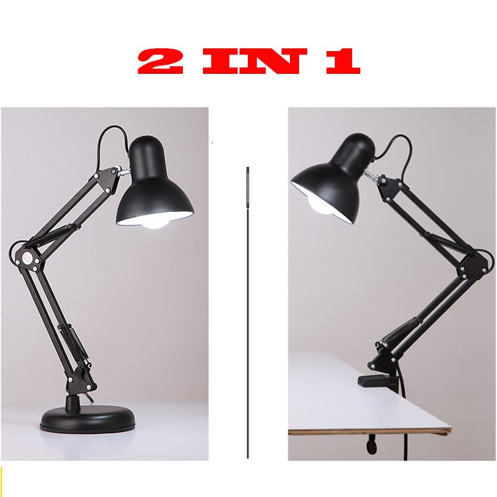 Đèn bàn, đèn kẹp bàn dpx03 + bóng led 3w + chân kẹp