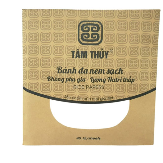 Bánh đa nem hiệu Tâm Thủy, gói 40 lá kích thước chuẩn, tiện sử dụng