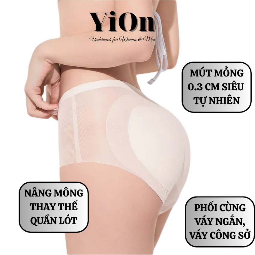  Quần Độn Mông Tàng Hình Không Lộ Viền Mút Mỏng Siêu Tự Nhiên Dành Cho Váy Ngắn Váy Công Sở QĐ12 